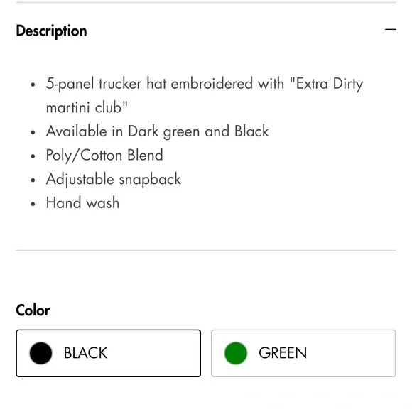 Ginneca Row Green Extra Dirty Martini Club Trucker Hat - Picture 12 of 12